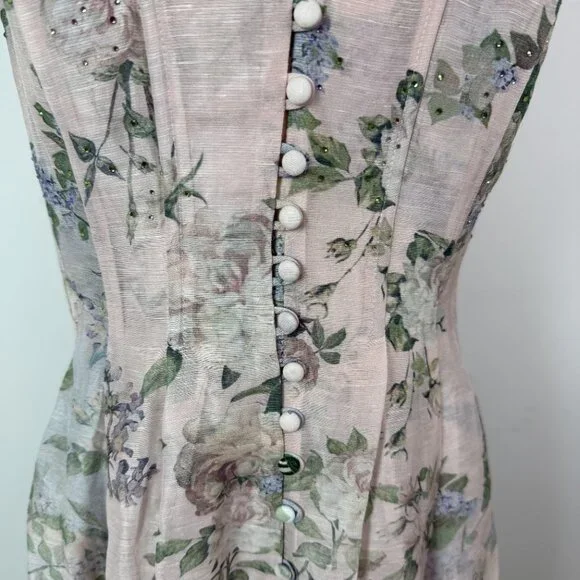 Camilla corset dress with long flared skirt - Picture 8 of 16